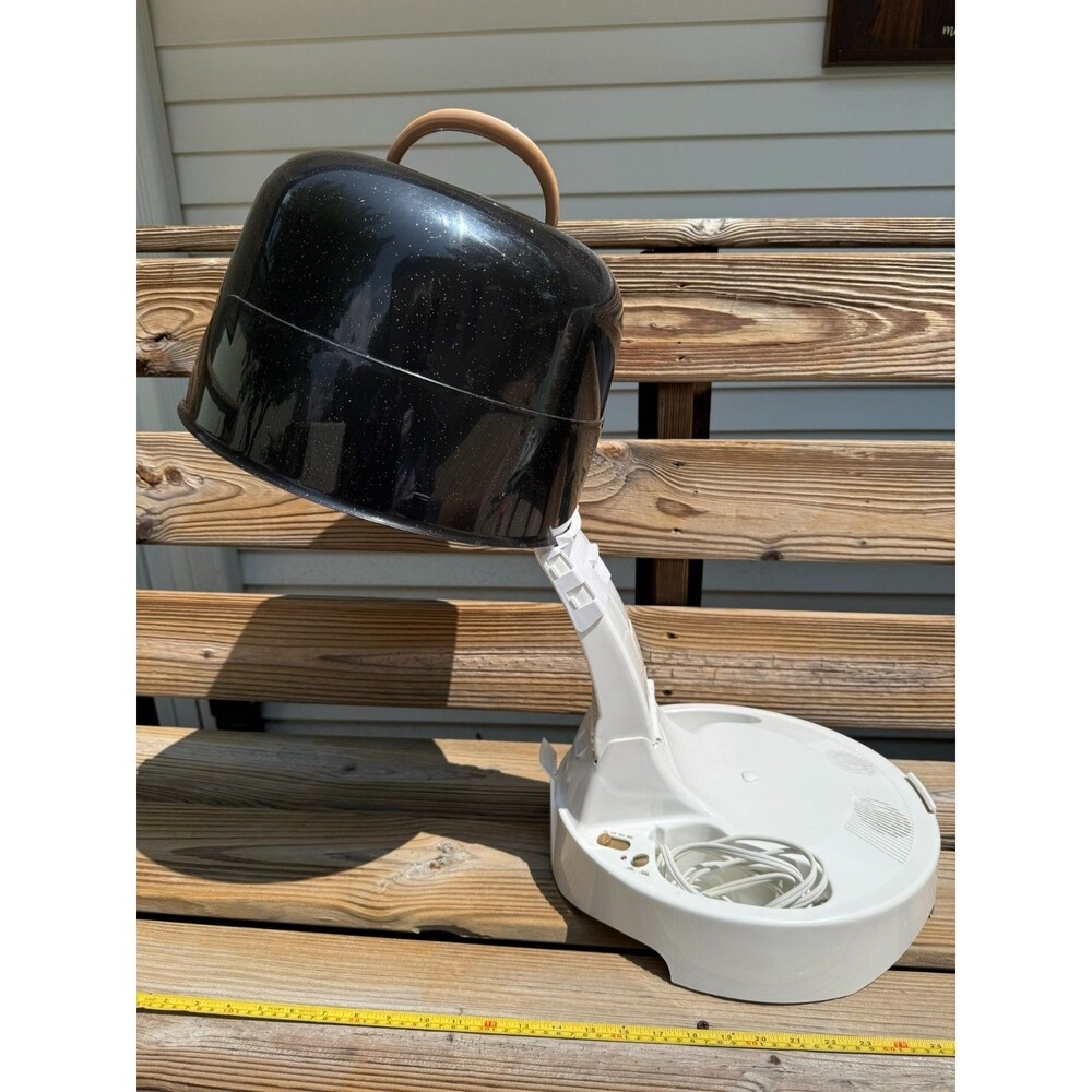 Gold N Hot Elite Ionic Bonnet Hood Hair Dryer 1875 Watts Pro Black White Gold